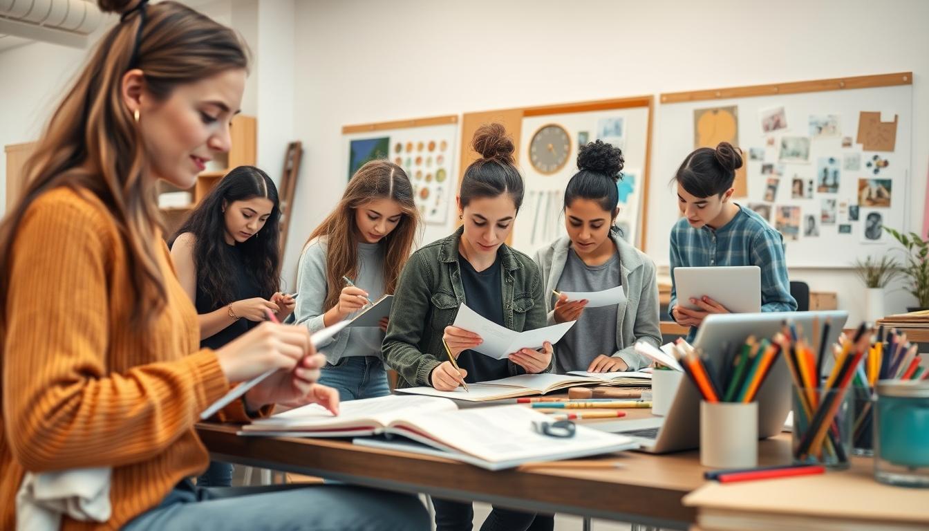 Modern university campus for students